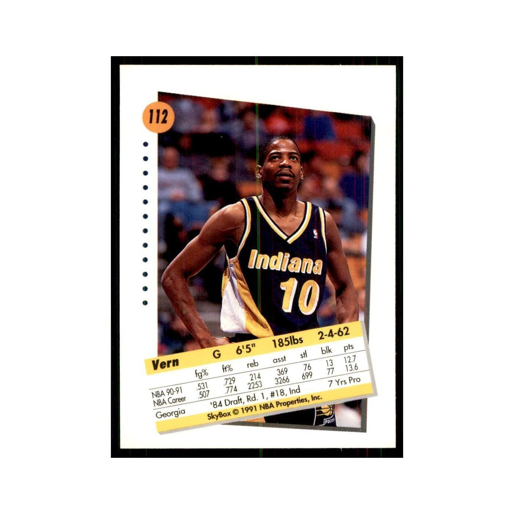 1991 SkyBox Vern Fleming Basketball Cards #112
