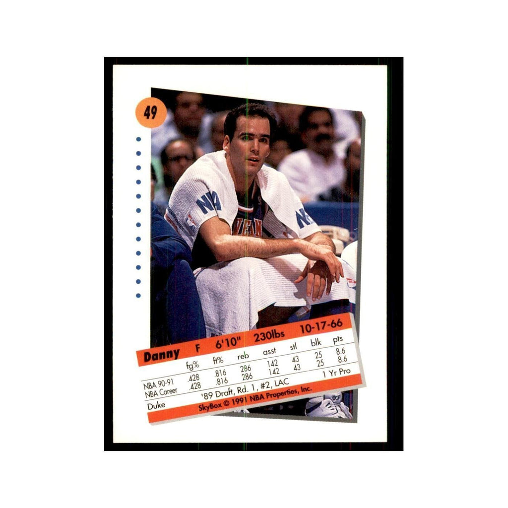 1991 SkyBox Danny Ferry Basketball Cards #49