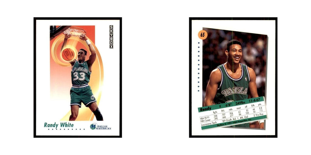 1991 SkyBox Randy White Basketball Cards #65