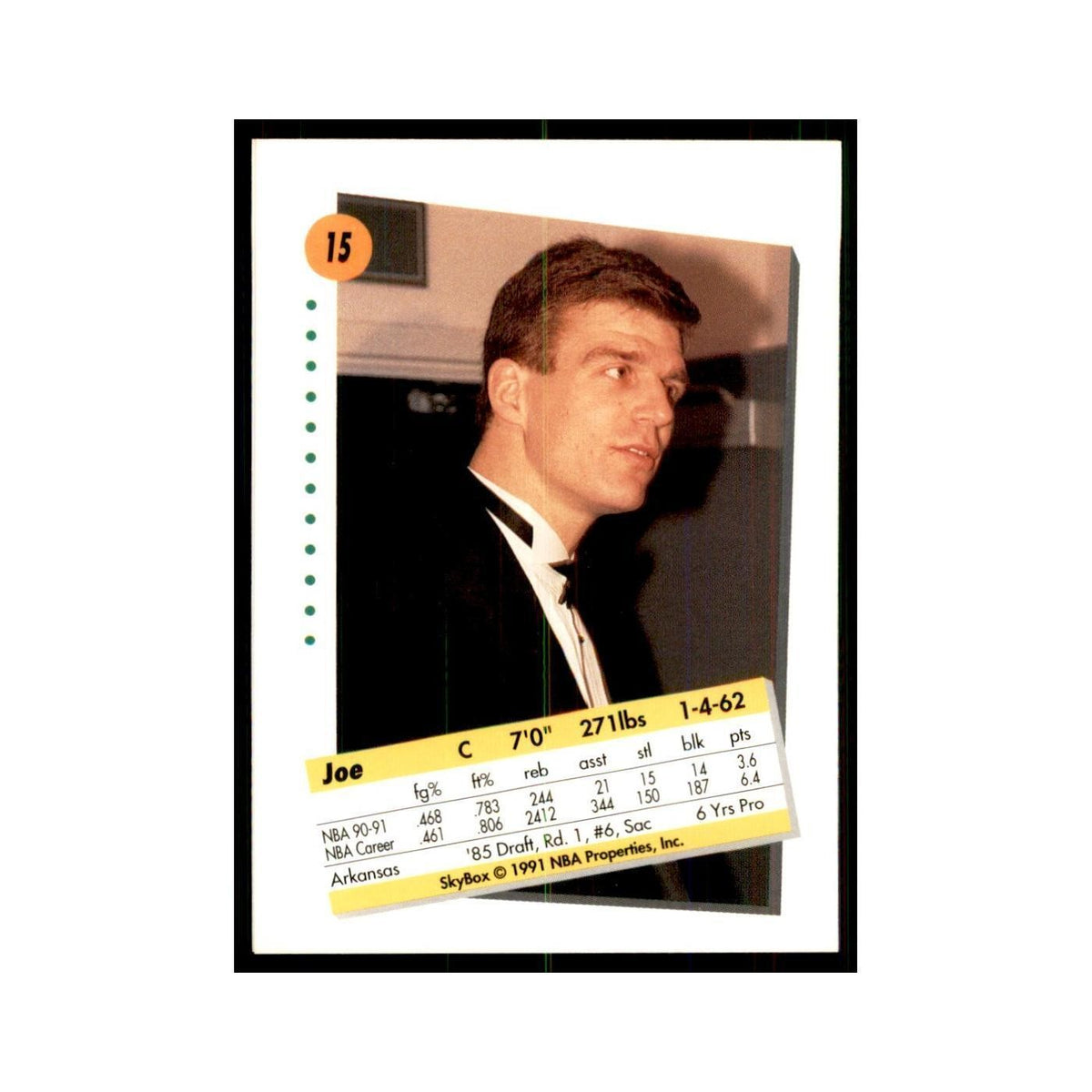 1991 SkyBox Kevin Gamble Basketball Cards #15