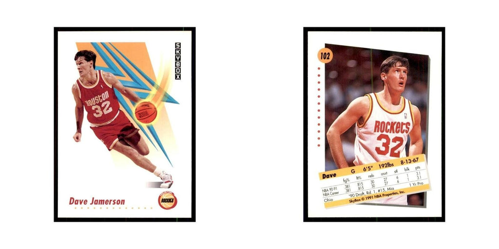 1991 SkyBox Dave Jamerson Basketball Cards #102
