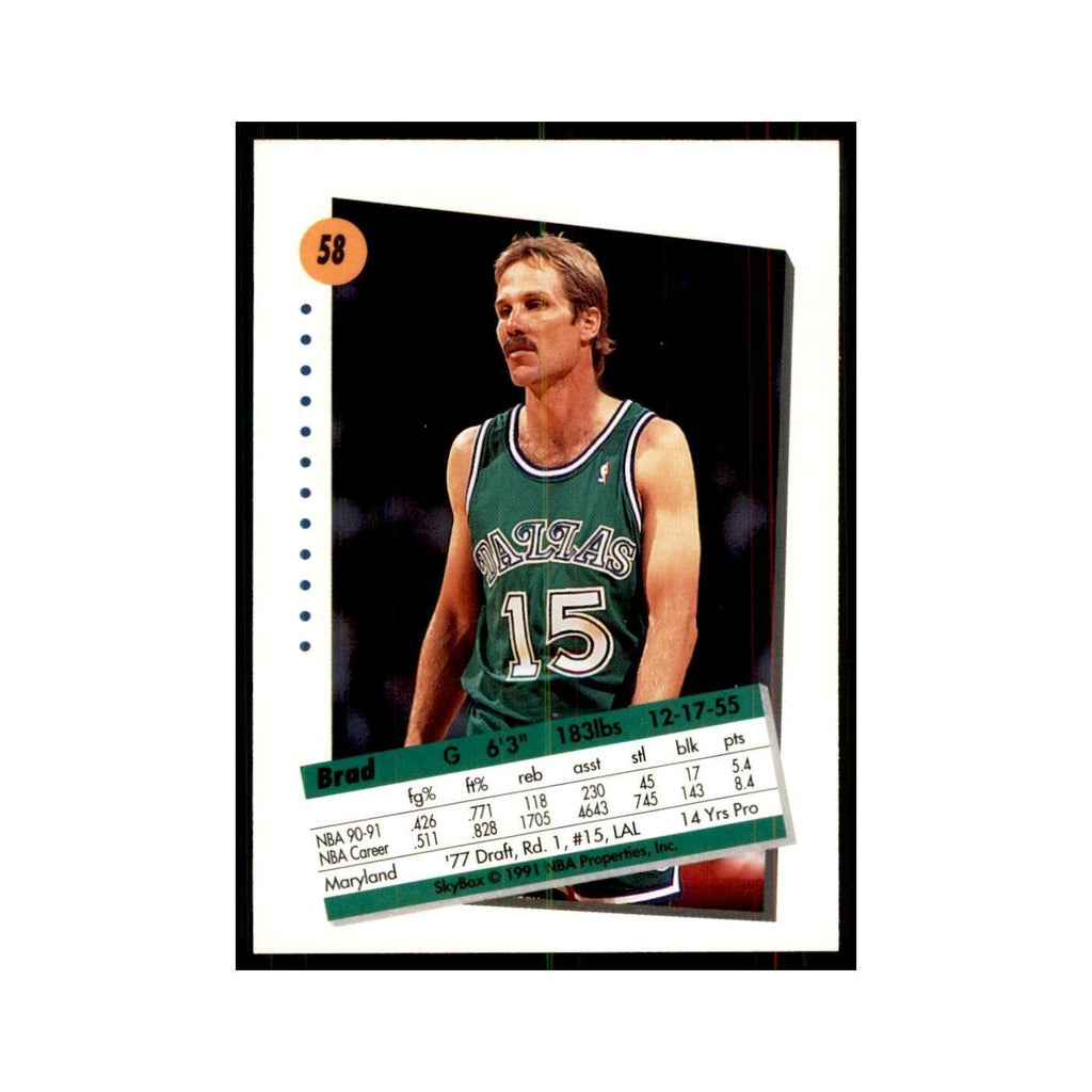 1991 SkyBox Brad Davis Basketball Cards #58