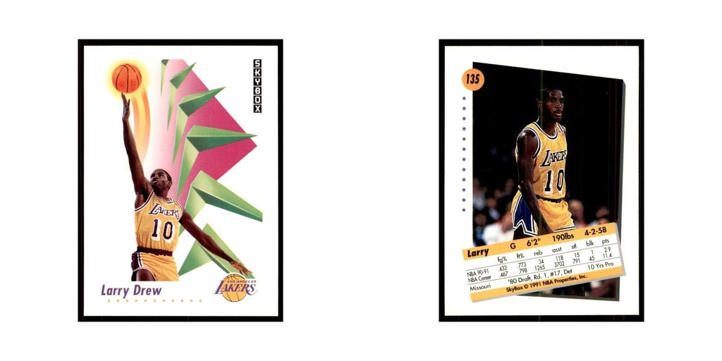 1991 SkyBox Larry Drew Basketball Cards #135