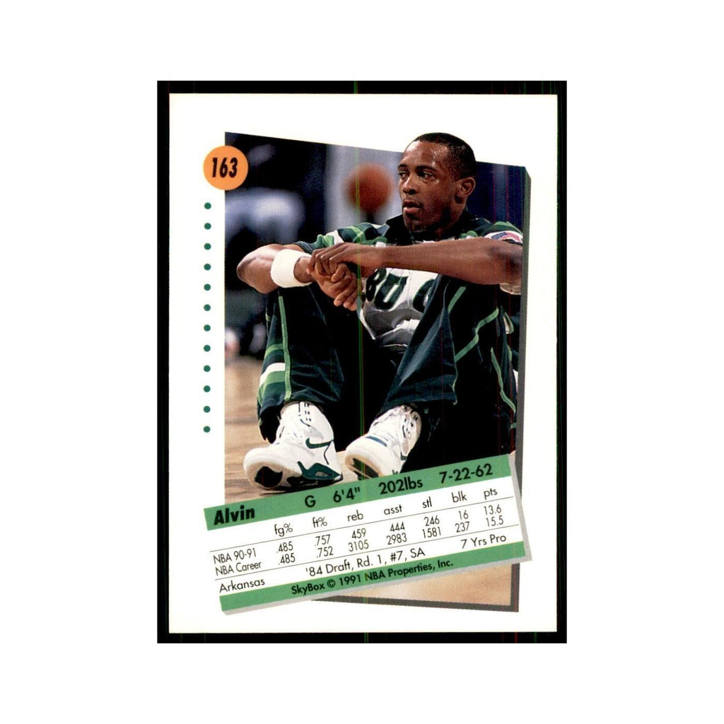 1991 SkyBox Alvin Robertson Basketball Cards #163