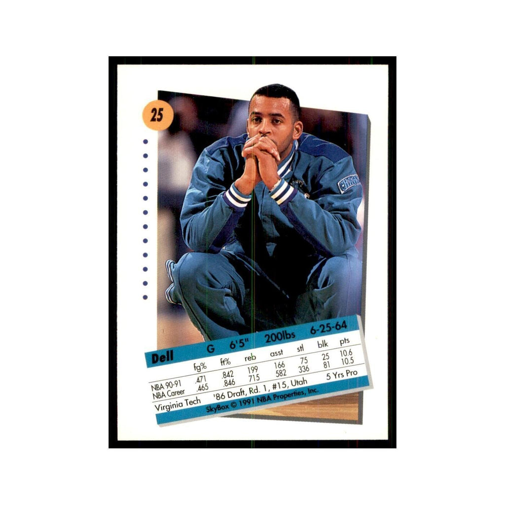 1991 SkyBox Dell Curry Basketball Cards #25
