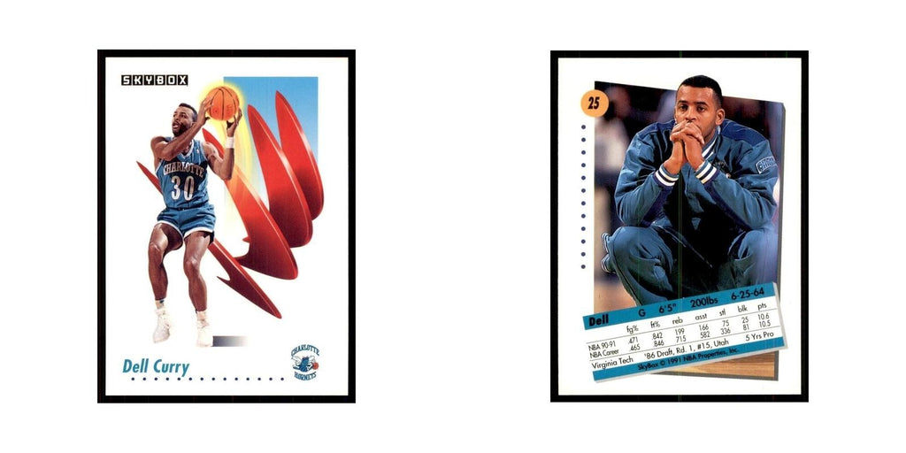 1991 SkyBox Dell Curry Basketball Cards #25