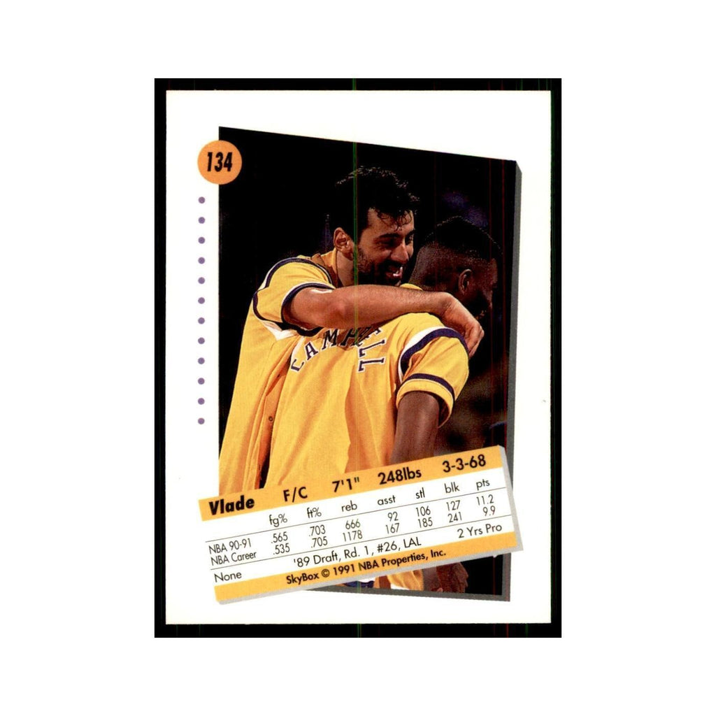 1991 SkyBox Vlade Divac Basketball Cards #134