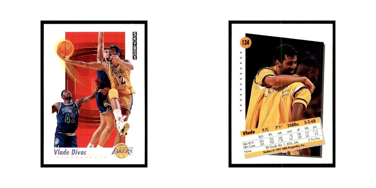 1991 SkyBox Vlade Divac Basketball Cards #134