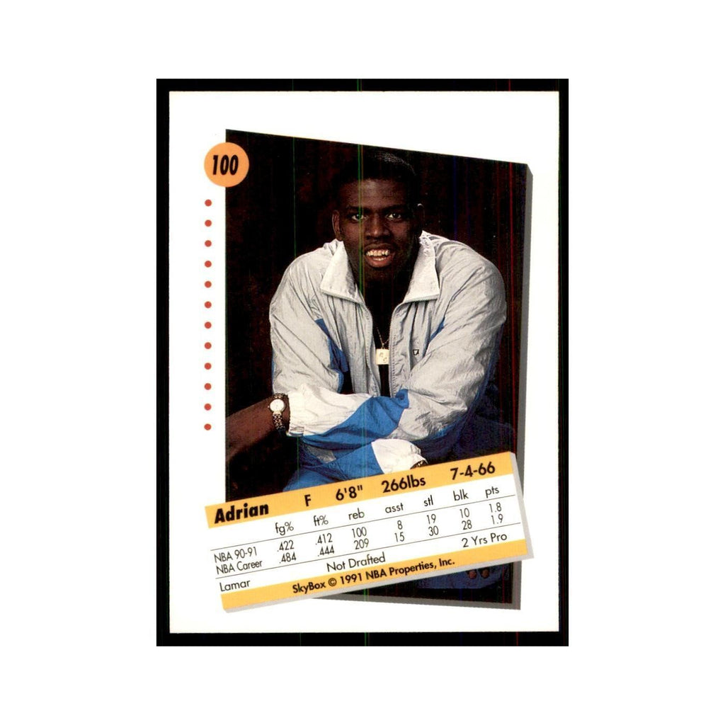 1991 SkyBox Adrian Caldwell Basketball Cards #100