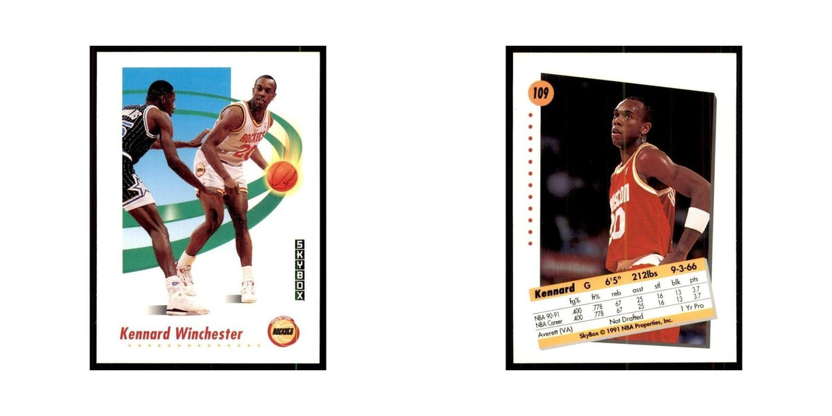 1991 SkyBox Kennard Winchester Basketball Cards #109