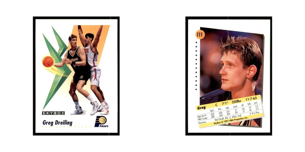 1991 SkyBox Greg Dreiling Basketball Cards #111