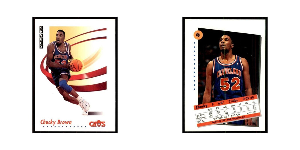 1991 SkyBox Chucky Brown Basketball Cards #46