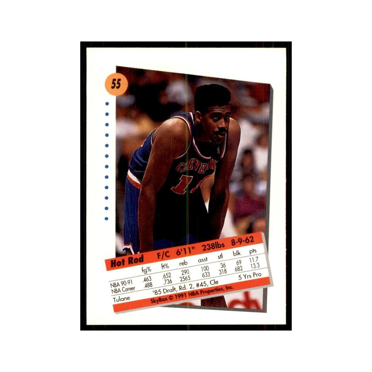 1991 SkyBox John Williams Basketball Cards #55