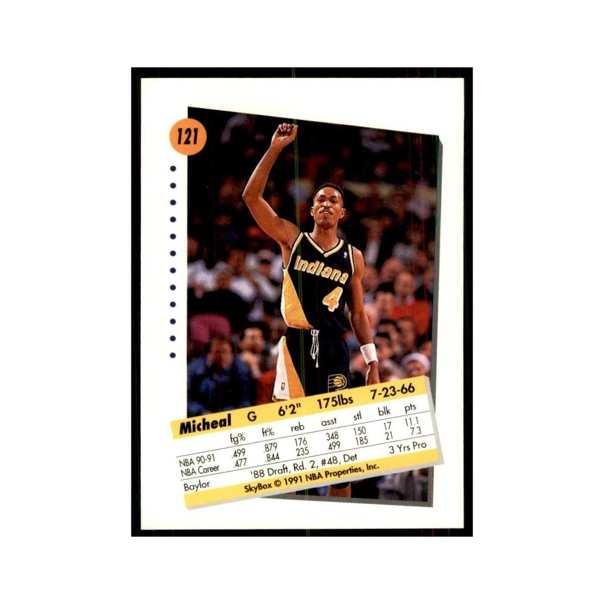 1991 SkyBox Michael Smith Basketball Cards #121