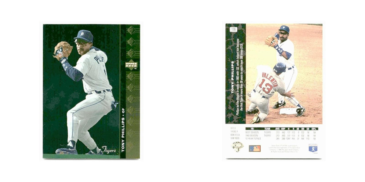 Tony Phillips 1994 SP #179 Detroit Tigers Baseball Card NM