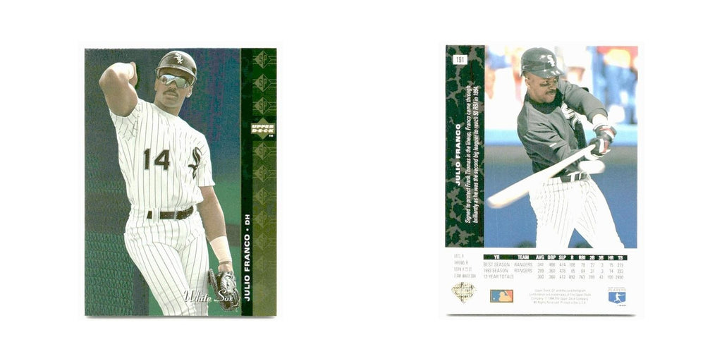 Julio Franco 1994 SP #191 Chicago White Sox Baseball Card NM