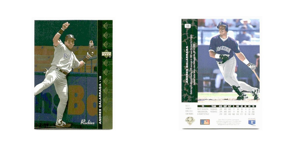 Andres Galarraga 1994 SP #166 Colorado Rockies Baseball Card NM