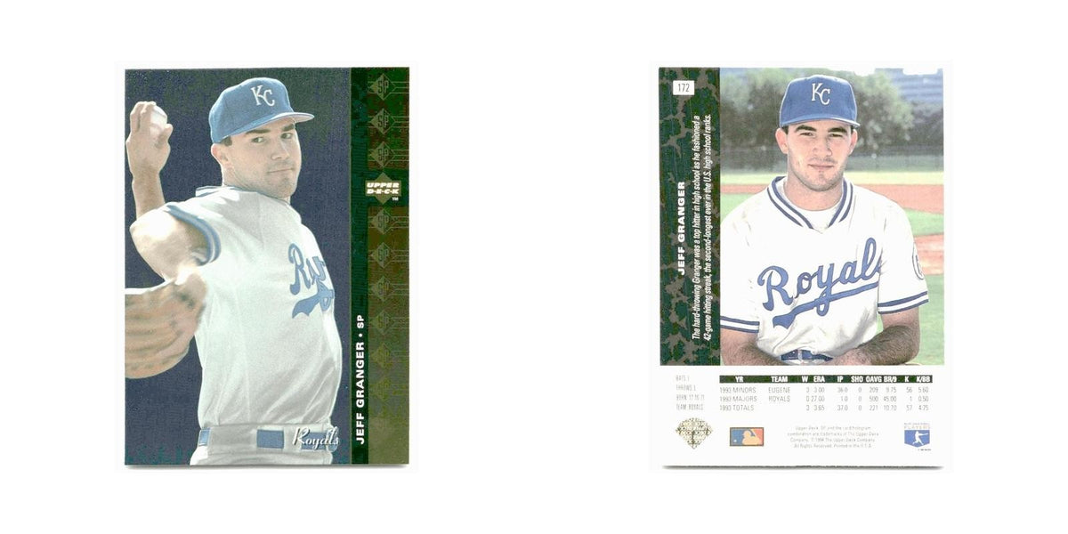 Jeff Granger 1994 SP #172 Kansas City Royals Baseball Card NM