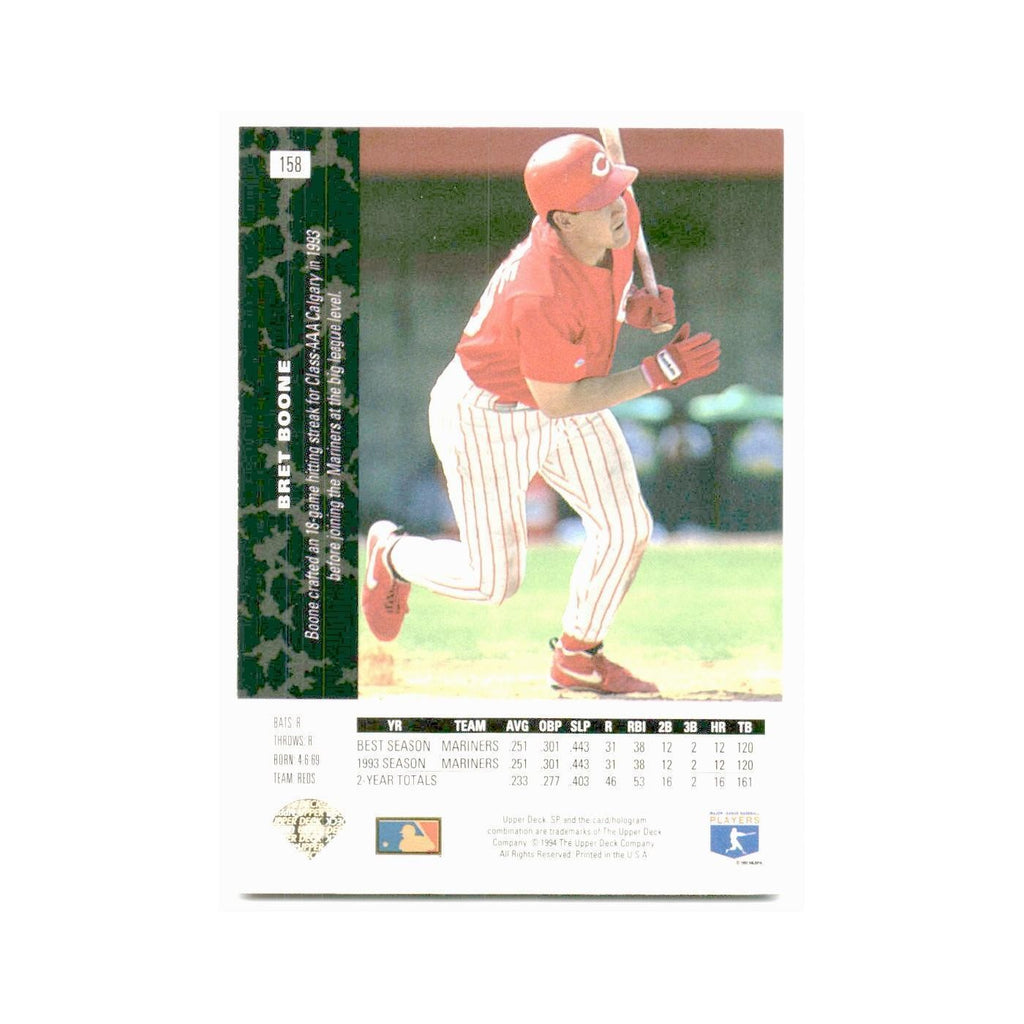 Bret Boone 1994 SP #158 Cincinnati Reds Baseball Card NM