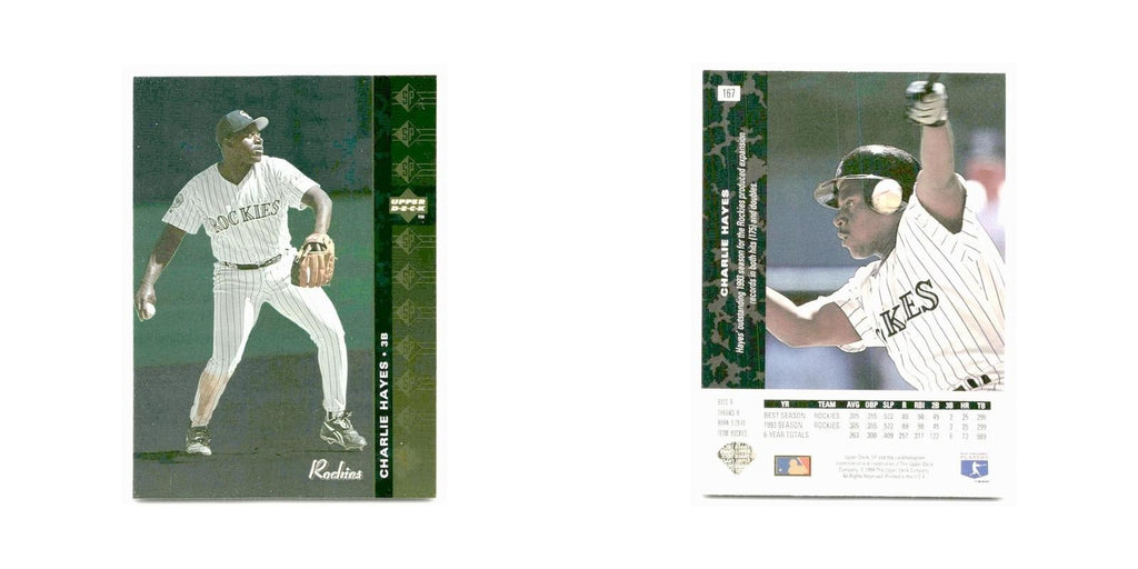 Charlie Hayes 1994 SP #167 Colorado Rockies Baseball Card NM