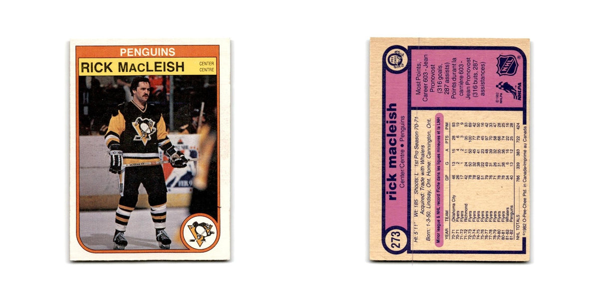 1982 O-Pee-Chee Rick MacLeish Pittsburgh Penguins #273