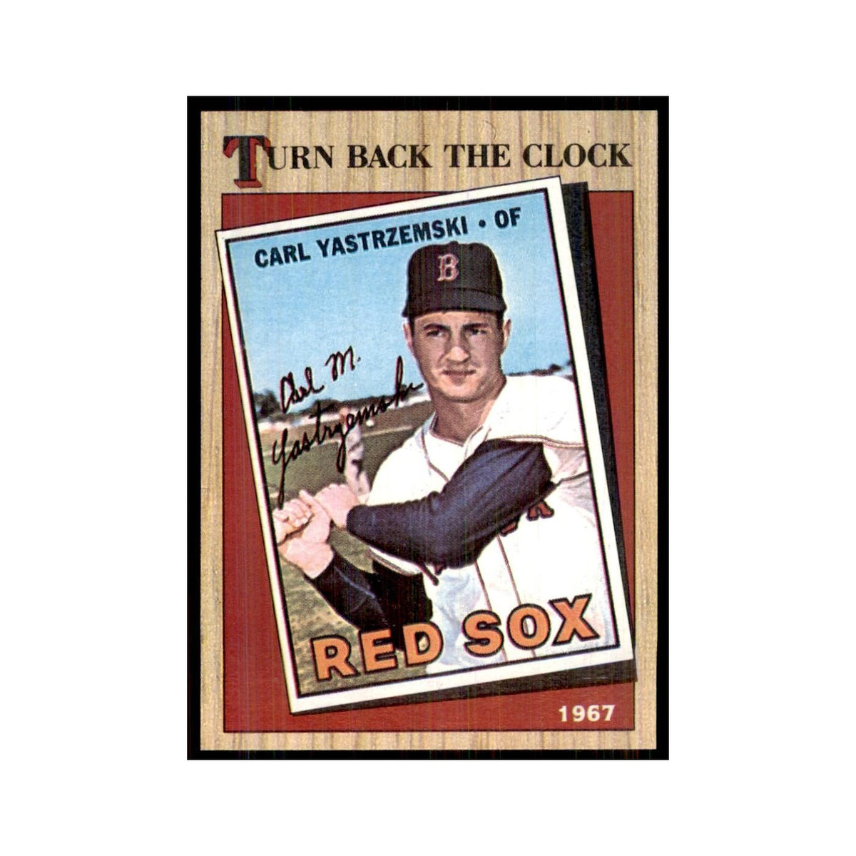 1987 Topps Baseball Card Carl Yastrzemski Red Sox #314