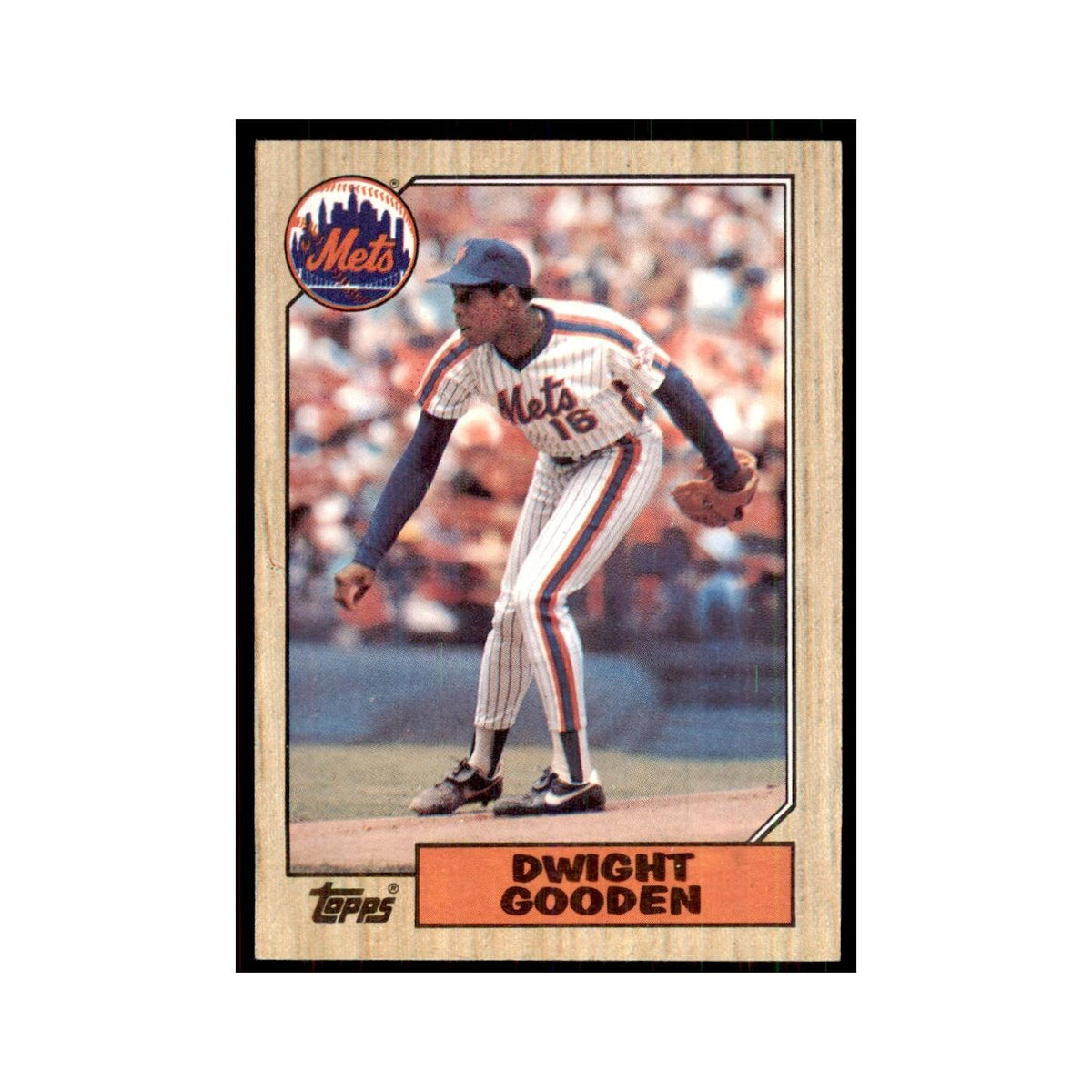 1987 Topps Baseball Card Dwight Gooden Mets #130