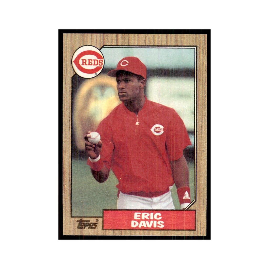 1987 Topps Baseball Card Eric Davis Reds #412