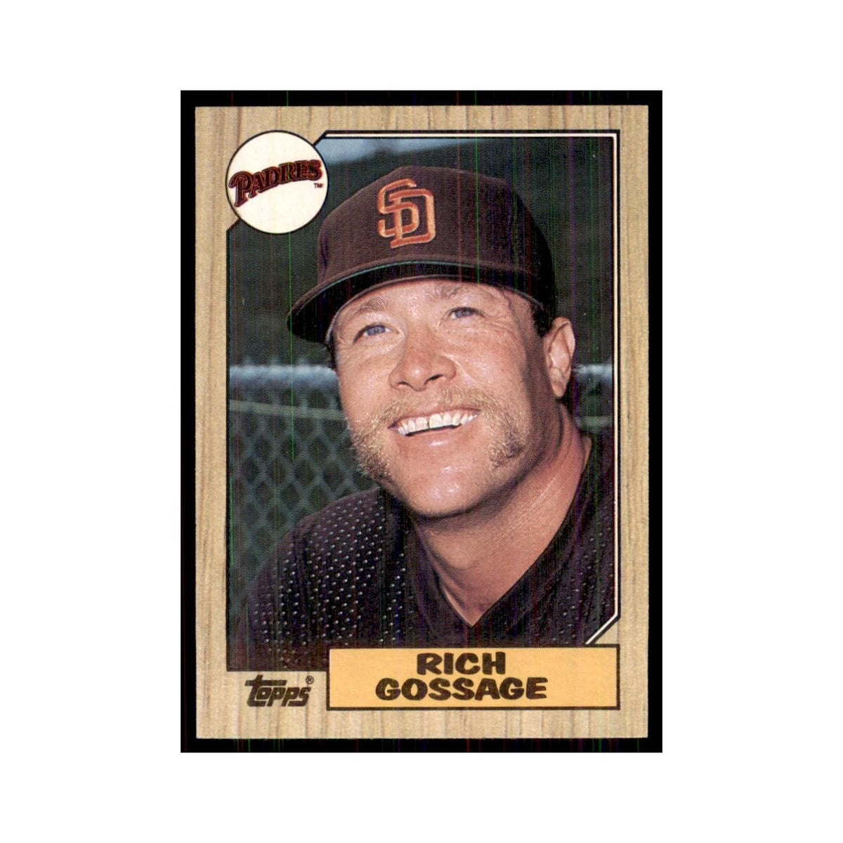 1987 Topps Baseball Card Rich Gossage Padres #380