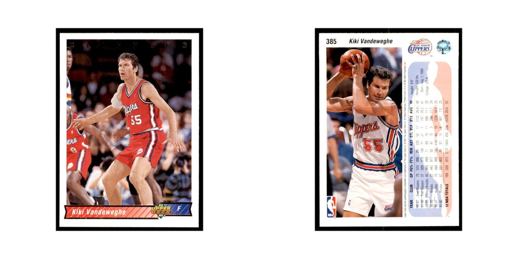 1992 Upper Deck Kiki Vandeweghe Basketball Cards #385