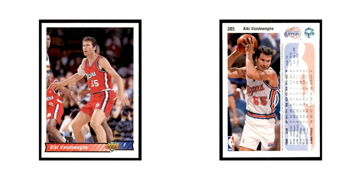1992 Upper Deck Kiki Vandeweghe Basketball Cards #385
