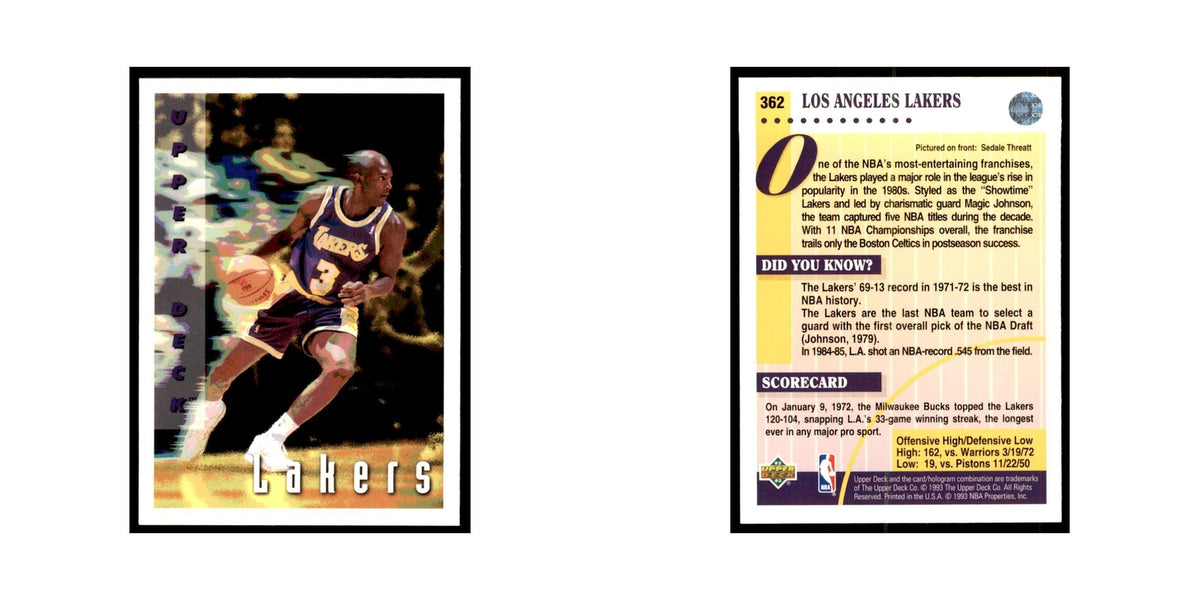 1992 Upper Deck Sedale Threatt Basketball Cards #362