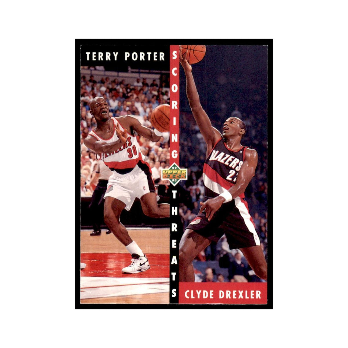 1992 Upper Deck Terry Porter/Clyde Drexler Basketball Cards #503