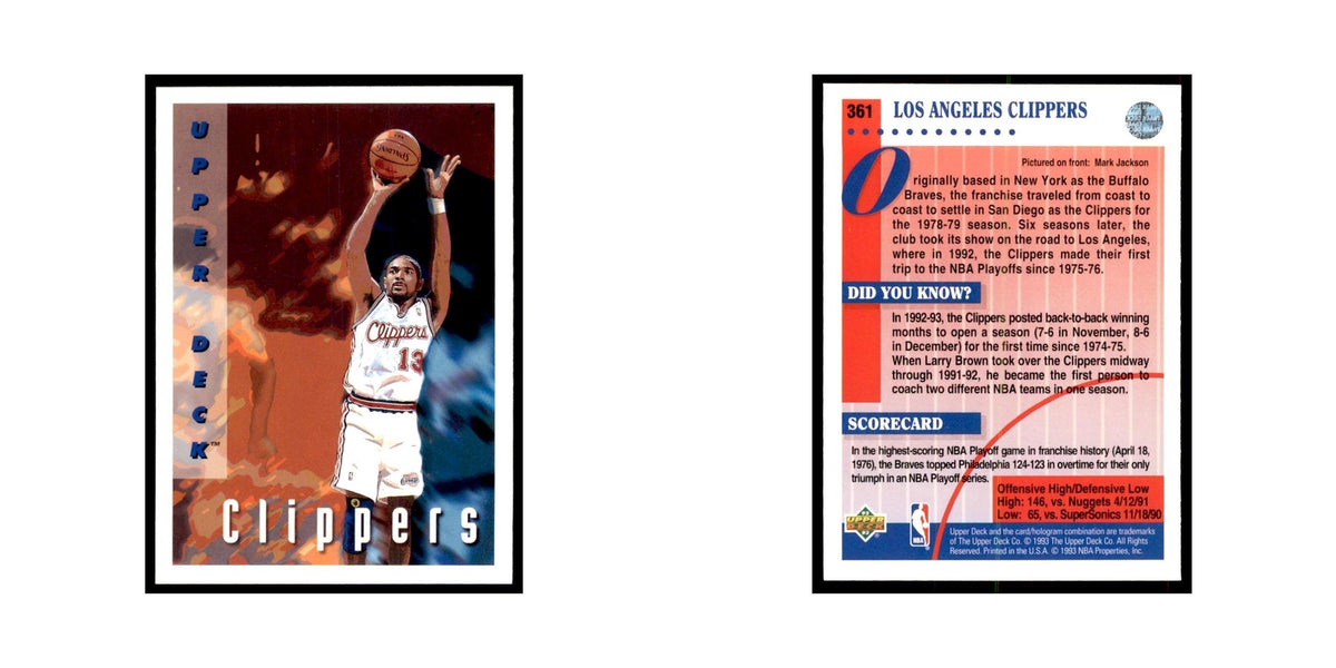 1992 Upper Deck Mark Jackson Basketball Cards #361