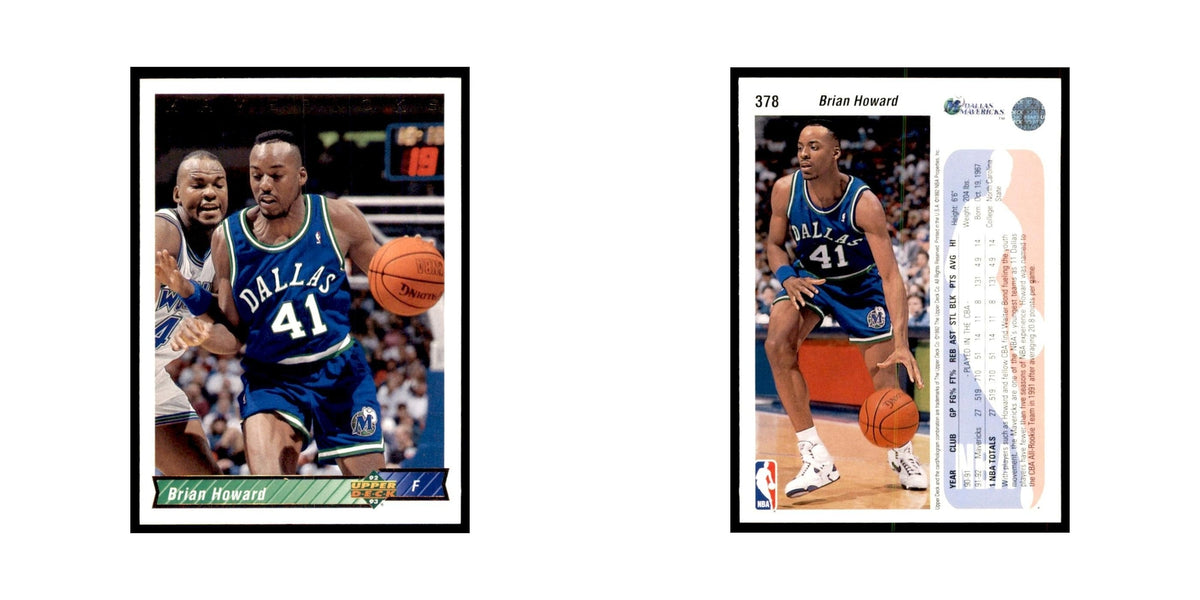 1992 Upper Deck Brian Howard Basketball Cards #378