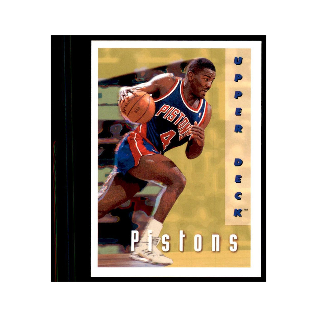 1992 Upper Deck Detroit Pistons Basketball Cards #357