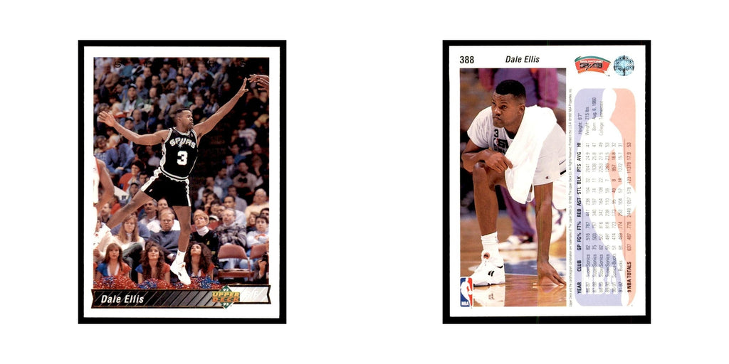 1992 Upper Deck Dale Elllis Basketball Cards #388