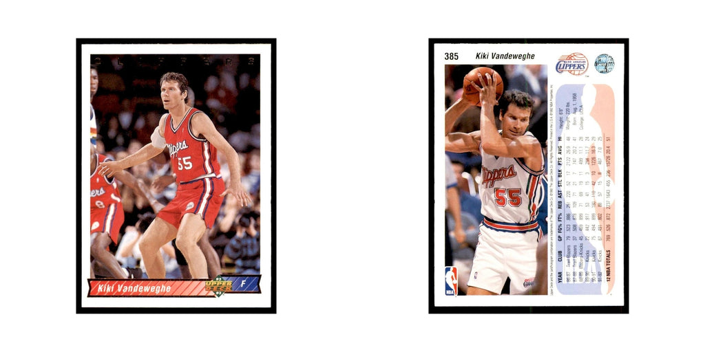1992 Upper Deck Kiki Vandeweghe Basketball Cards #385