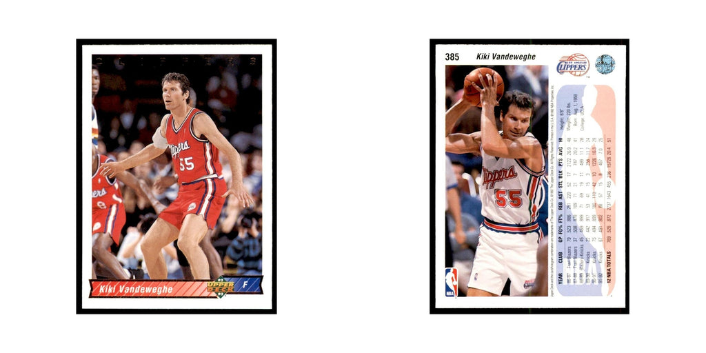 1992 Upper Deck Kiki Vandeweghe Basketball Cards #385