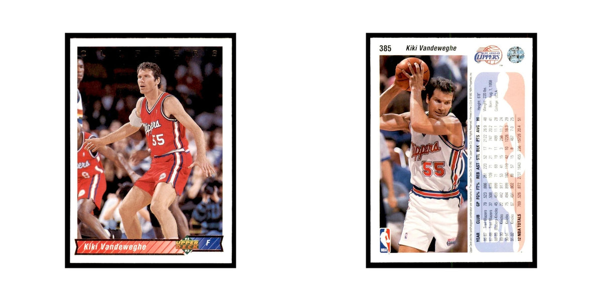 1992 Upper Deck Kiki Vandeweghe Basketball Cards #385