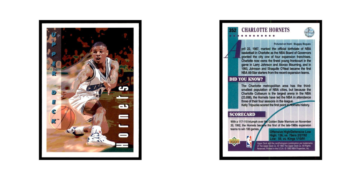 1992 Upper Deck Muggsy Bogues Basketball Cards #352