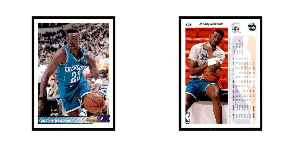 1992 Upper Deck Johnny Newman Basketball Cards #202