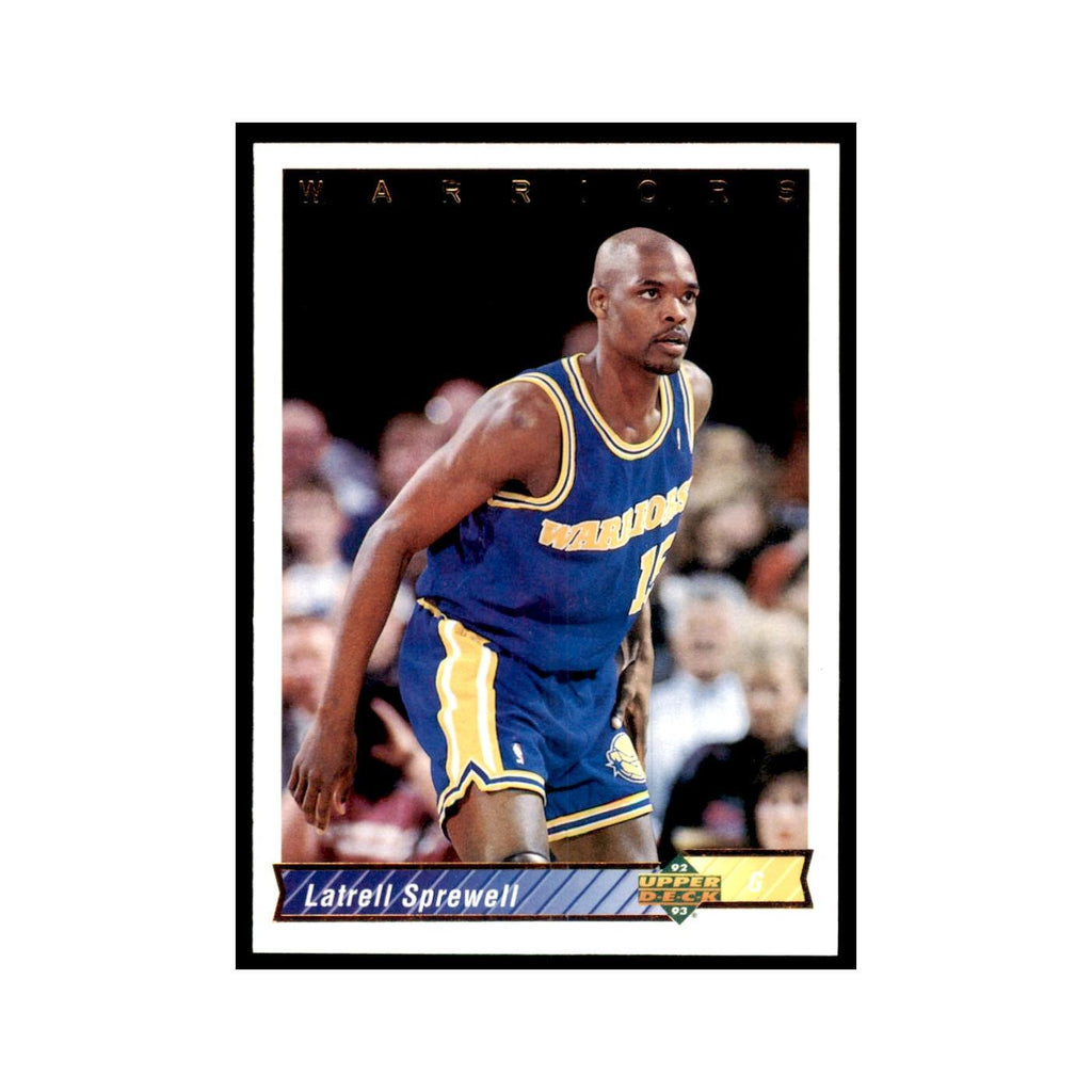 1992 Upper Deck Latrell Sprewell Basketball Cards #386