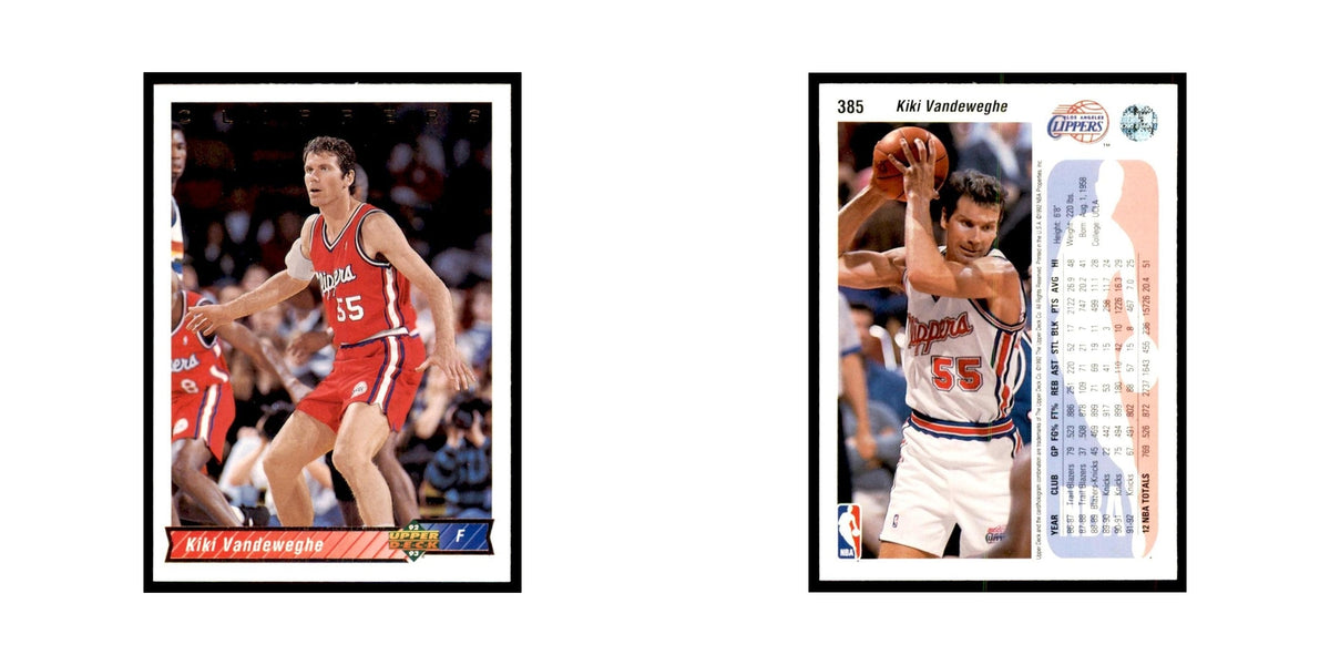 1992 Upper Deck Kiki Vandeweghe Basketball Cards #385