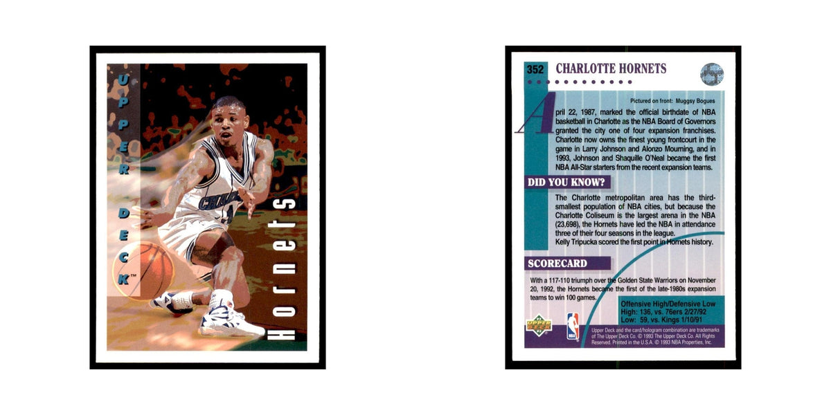 1992 Upper Deck Muggsy Bogues Basketball Cards #352