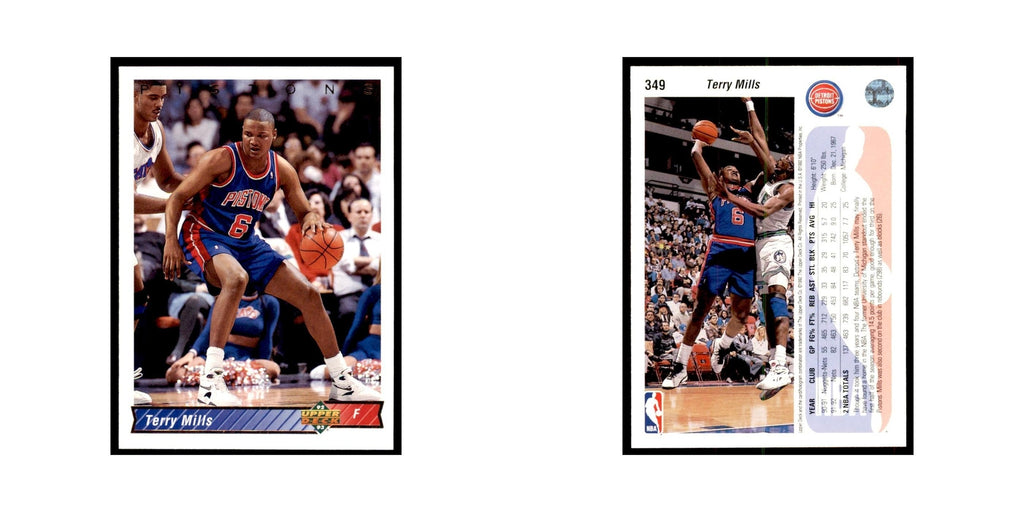 1992 Upper Deck Terry Mills Basketball Cards #349