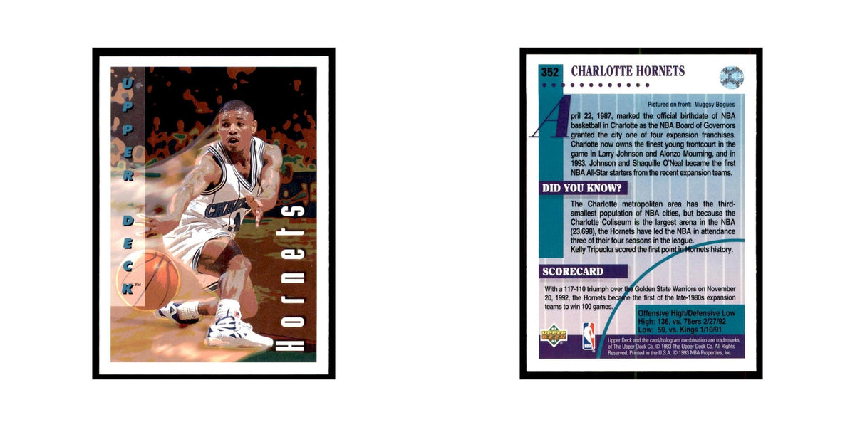 1992 Upper Deck Muggsy Bogues Basketball Cards #352