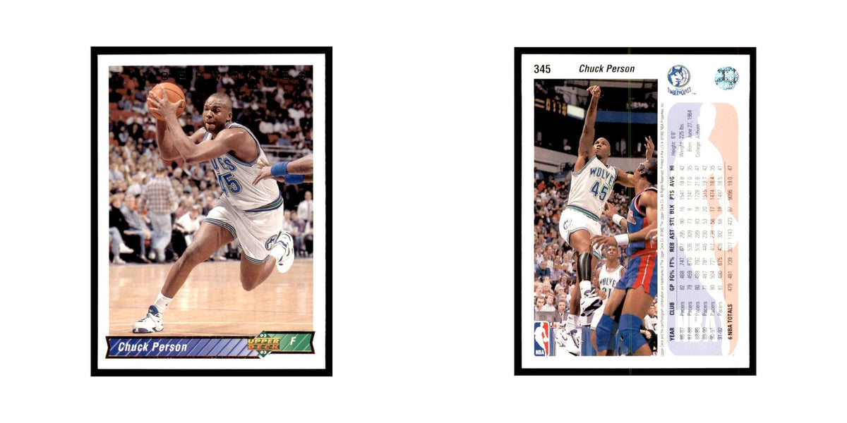 1992 Upper Deck Chuck Person Basketball Cards #345
