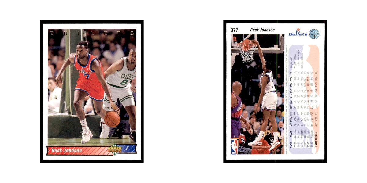 1992 Upper Deck Buck Johnson Basketball Cards #377