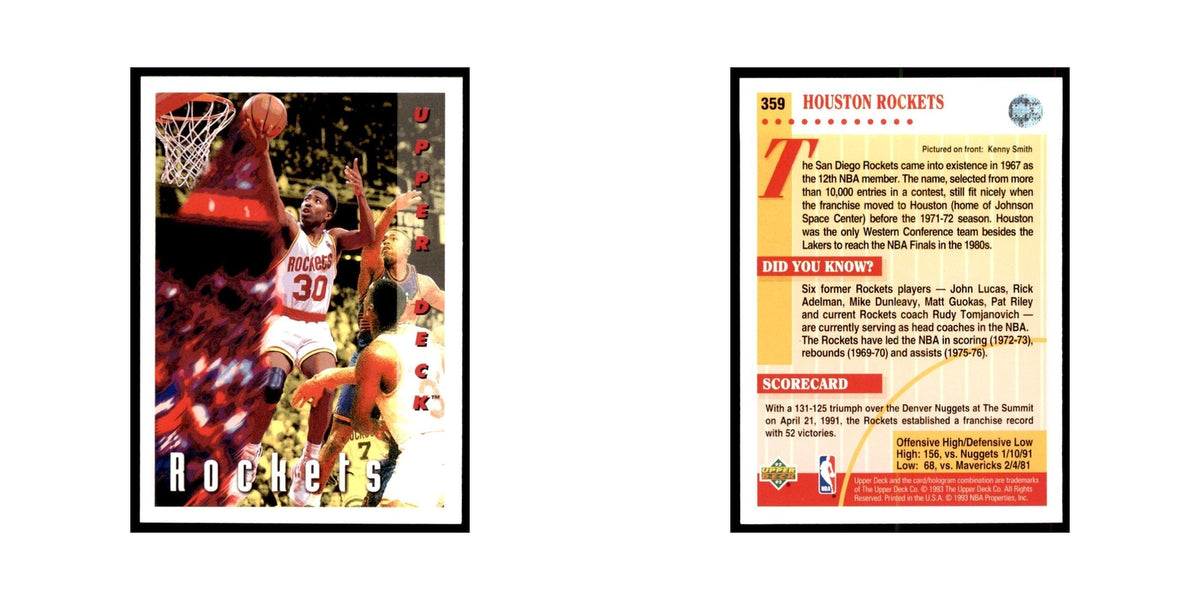 1992 Upper Deck Kenny Smith Basketball Cards #359